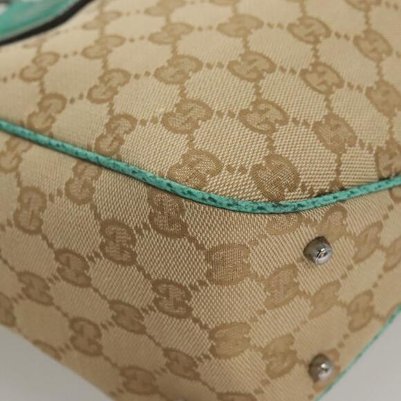 GUCCI GG Canvas Tote Bag Beige Silver - Picture 10 of 16